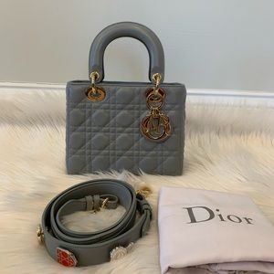 Lambskin small Lady Dior